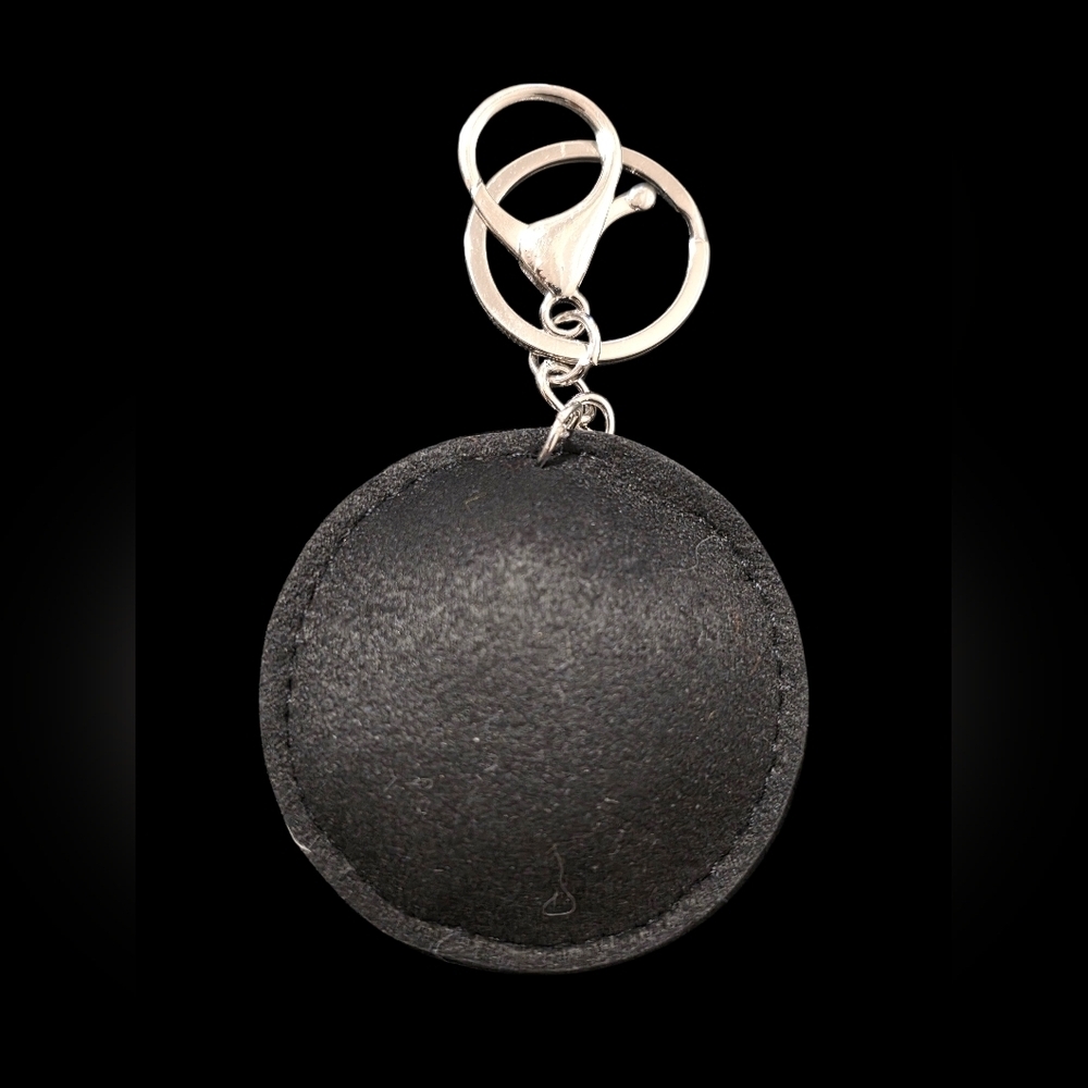 Elegant Black and Silver Tree Bag Charm Keychain - Picture 2 of 2